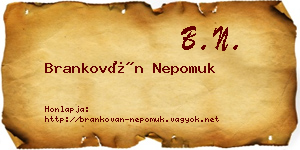 Brankován Nepomuk névjegykártya